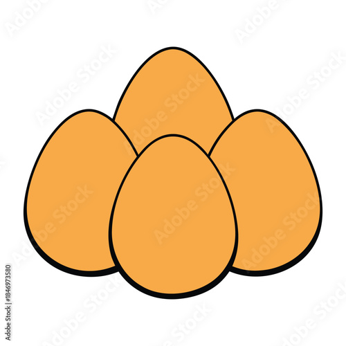 Fresh eggs arranged neatly, smooth shells shining in soft light, symbolizing simplicity, nourishment, and farm-fresh goodness for cooking, baking, and daily meals.
