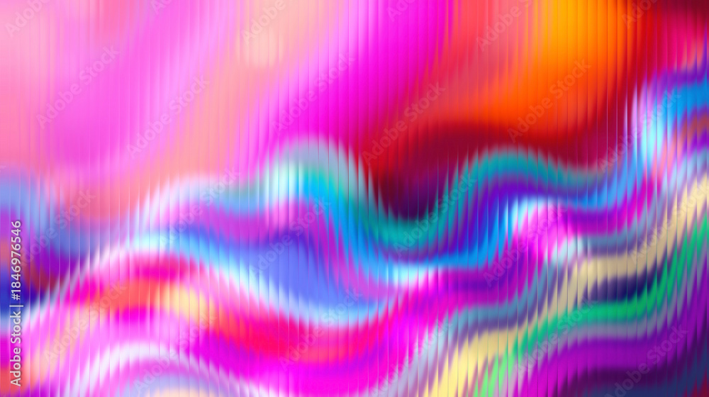 Obraz premium Vibrant colorful abstract wave pattern background