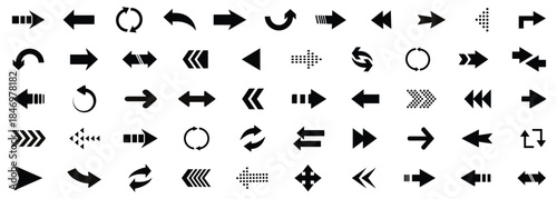 Arrow icons set. Arrow big collection. Simple arrow big set. Vector illustration.
