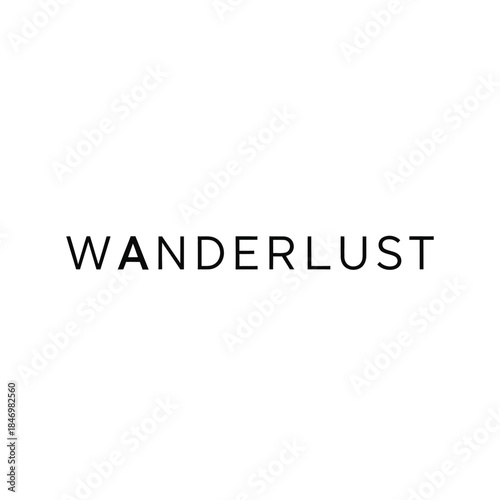 Minimalist wanderlust typography t-shirt design isolated on transparent background