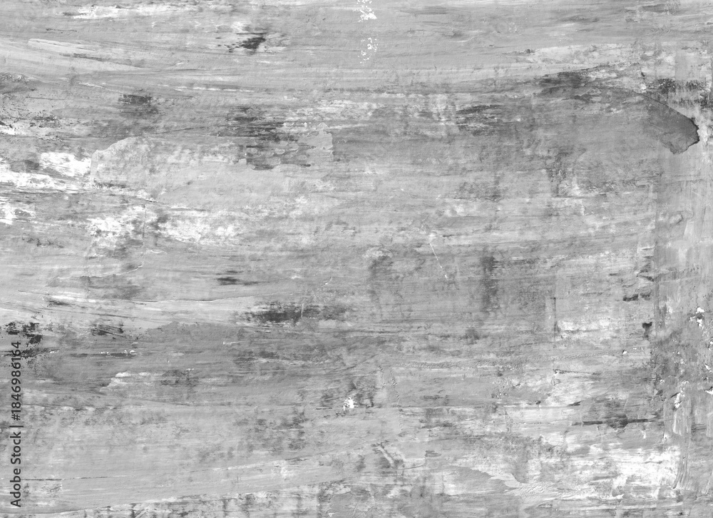 Fototapeta premium Abstract Grayscale Textured Surface with Brushstrokes