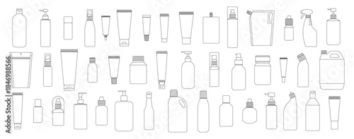 Packaging icons collection on a White background, vector illustration.