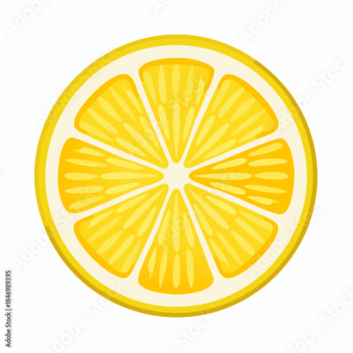Citrus Slice Delight: A vibrant cross-section of a fresh, juicy lemon, showcasing its intricate segments and inviting the viewer to savor its tangy zest and refreshing essence.