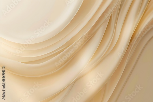 Elegant Swirls of Silk:  Luxurious folds of silk in a delicate, creamy hue, creating a mesmerizing display of texture and form.
