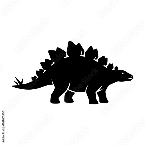 Stegosaurus Dinosaur Silhouette Prehistoric Herbivore