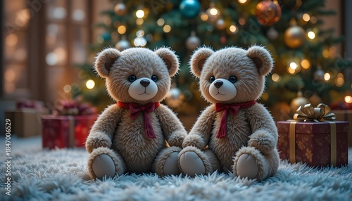 Cozy Christmas Teddy Bears