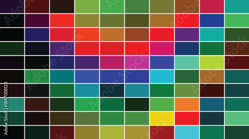 Colorful geometric square block mosaic pattern design seamless texture wallpaper backdrop illustration