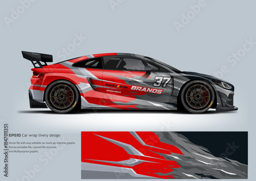 EPS10 vector car wrap livery designs professional aesthetics for sports coupes and commercial vehicles