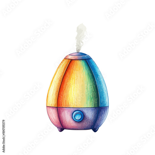 humidifier hand drawn vector illustration