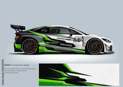 EPS10 vector car wrap livery designs professional aesthetics for sports coupes and commercial vehicles