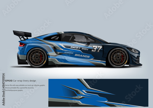 EPS10 vector car wrap livery designs professional aesthetics for sports coupes and commercial vehicles