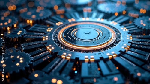 Star Gear Device Decoration Technology Art Zone