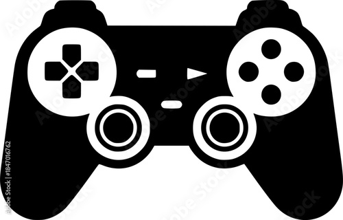 Gamepad Icon: A sleek, minimalist illustration of a gamepad, representing the world of digital entertainment. It's a symbol of interactive control and the immersive gaming experience.
