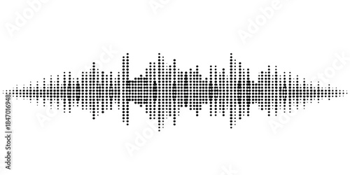 Abstract sound wave equalizer vector background illustration for business growth statistics report