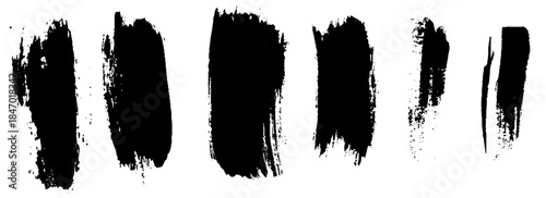 Paint grunge backgrounds, brushstrokes stock illustration