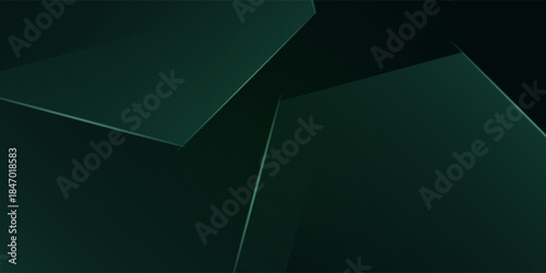 green and black abstract polygon luxury background vector,technology innovation background