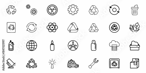 Circular Concept Icons: Abstract Ideas and Abstract Thoughts Visualized