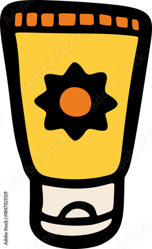 Doodle Sunscreen Tube