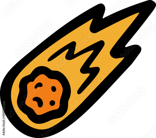 Meteor Doodle Icon