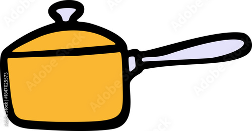 Saucepan Hand Drawn Doodle