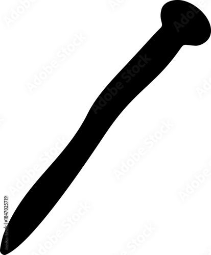 Doodle Nail Hand Drawn