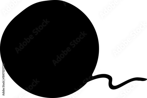 Yarn Ball Hand Drawn