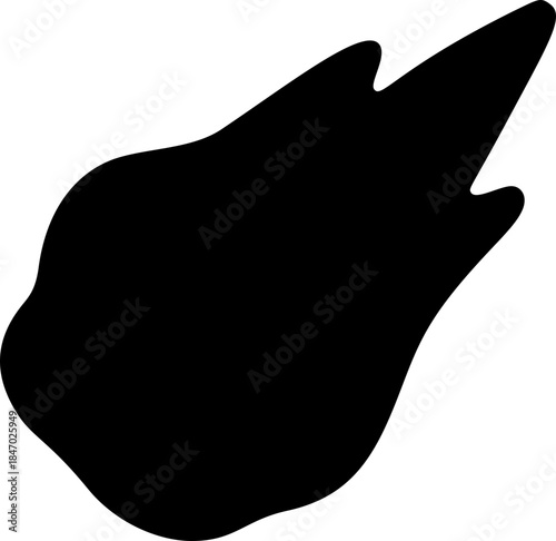 Meteor Doodle Hand Drawn