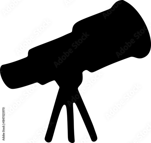 Telescope Silhouette Icon
