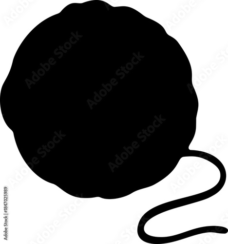 Yarn Ball Doodle Icon