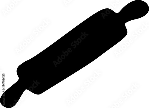 Rolling Pin Silhouette Icon