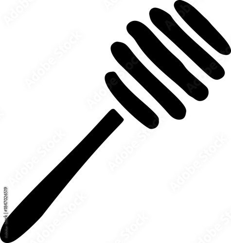 Honey Dipper Hand Drawn