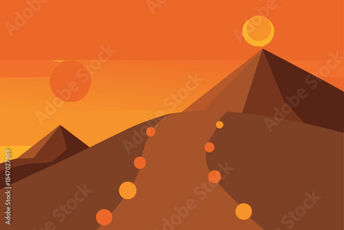 soft-color-vector-volcano-trail-with-glowing-stones