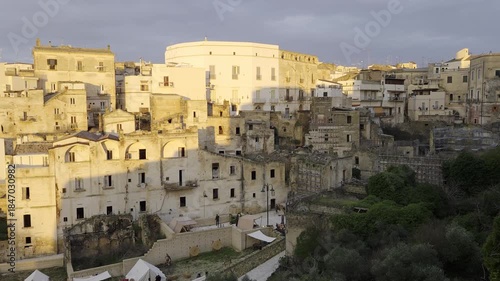 View of old buildings in Gravina, a small town in Puglia, Italy.