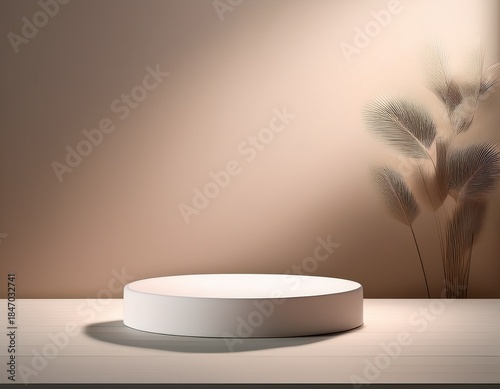 Vertical Minimal Product Podium Background for Social Media Advertising