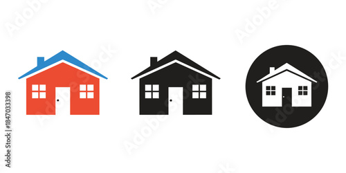home vector icon set design illustration
