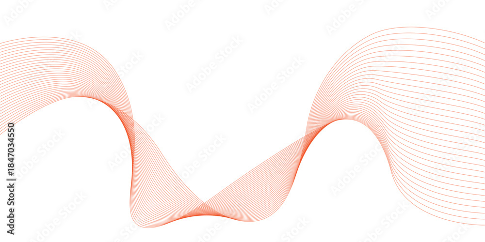 Fototapeta premium Wave Line Abstract Vector Background, Abstract Wave Element For Design. Digital Frequency Track Equalizer. Abstract Line Wave Background