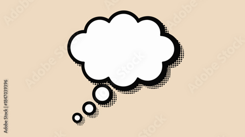 Thoughtful ideas bubble with creative expression and communication