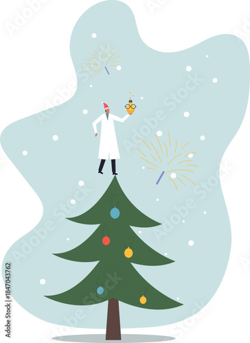 Experiment new creative idea, research to discover and invent new product, entrepreneurship mindset or business analysis .about a man and his life.