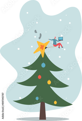 Burnout from overworked or pressure to finish within deadline, frustration or exhausted worker, despair employee or trouble.about a man and his life.