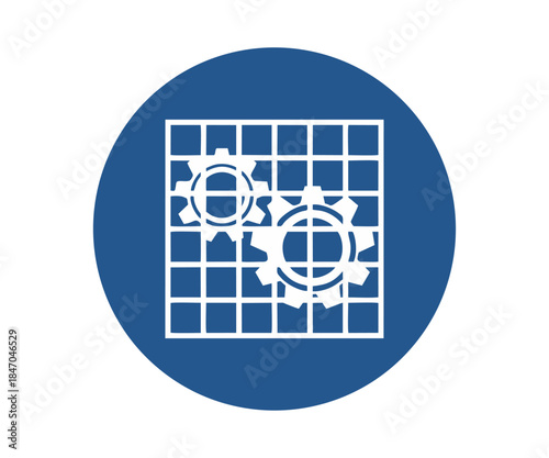 ISO 7010 M027 Check guard sign. Obligation sign pictogram vector design and illustration.
