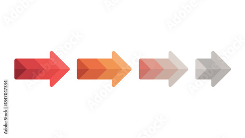 Modern colorful arrows for navigation and direction