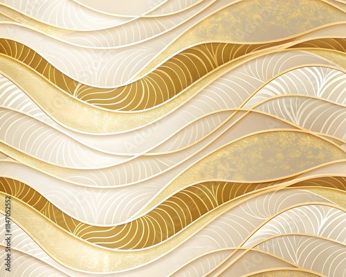 Abstract orange wave background with flowing curved lines in a modern vector design