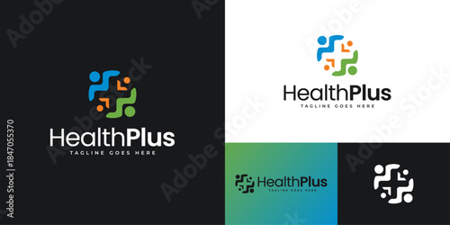 Health Plus logo representing care wellness trust and balance designed to communicate professionalism reliability and a clear modern identity for healthcare and wellness services