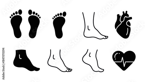 Human anatomy and organ icons set perfect for health related illustrations