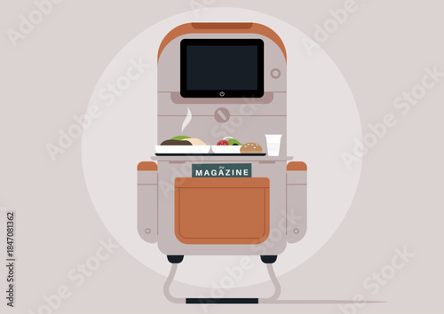 Enjoying a delightful variety of airplane  food carefully presented, perfect for travelers seeking tasty meals while soaring high in the sky