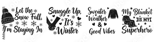 Winter Cozy Quotes: Inviting phrases and adorable drawings related to staying warm in winter, perfect for creative projects or winter-themed designs.