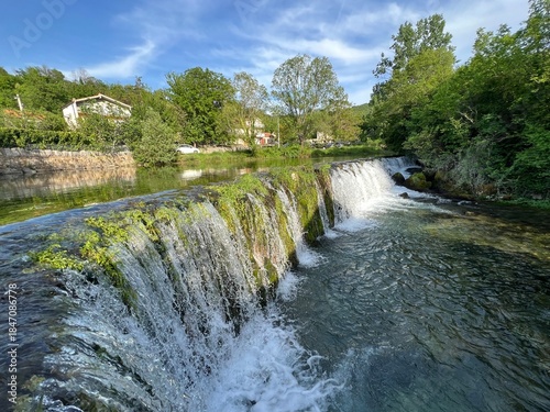 Artificial cascades on the Grab stream or artificial waterfalls by the mills, Significant landscape Grab (Trilj, Croatia) - Umjetne kaskade na potoku Grab ili umjetni slapovi uz mlinice, Trilj