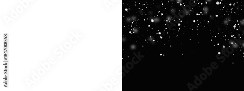 Snowfall Winter vector illustration on isolated background.	
