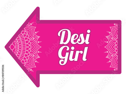 Desi girl wedding hand held signboard for bride side photos, playful Indian marriage photo prop for mehndi, sangeet and festive celebrations