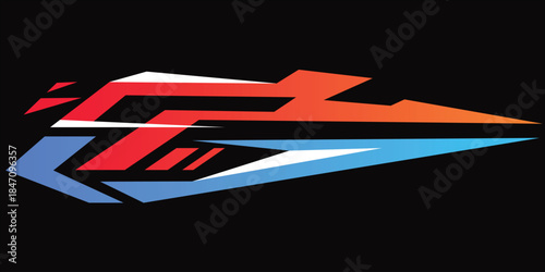 Sport racing stripes car stickers racing decals tuning race car stickers isolated set